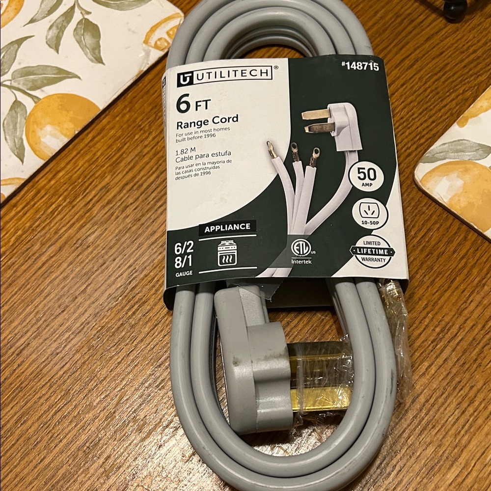 6 FT Gray Range Cord